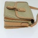 CELINE Macadam Canvas Shoulder Bag Beige Auth yk11025-3