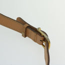 CELINE Macadam Canvas Shoulder Bag Beige Auth yk11025-8