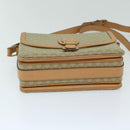 CELINE Macadam Canvas Shoulder Bag Beige Auth yk11025-5