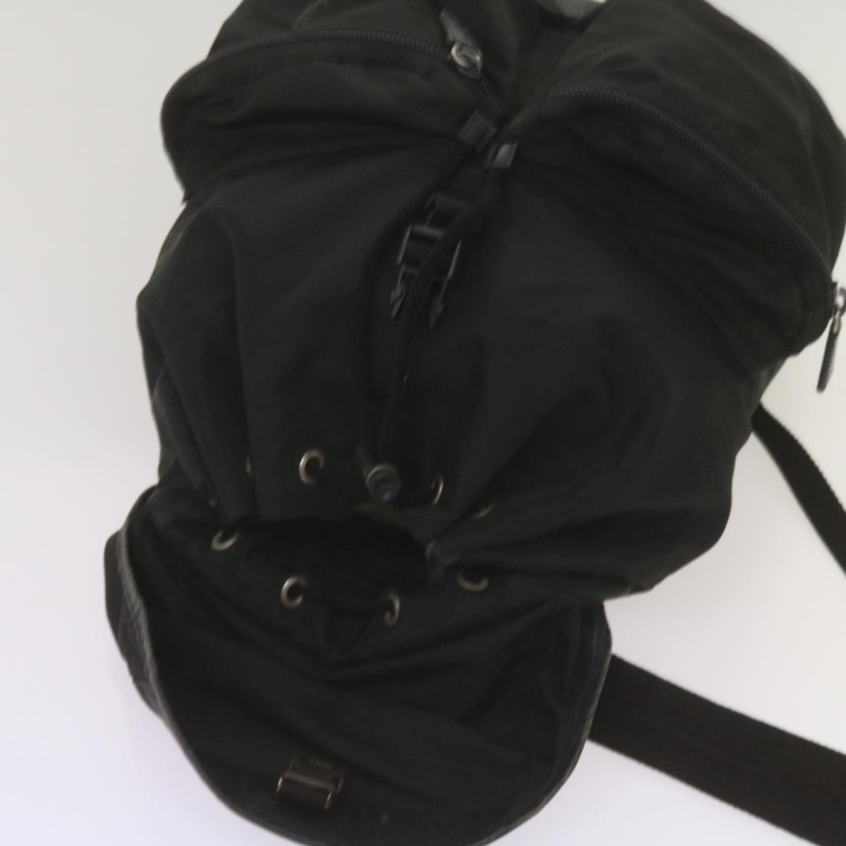 PRADA Backpack Nylon Black Auth yk11052
