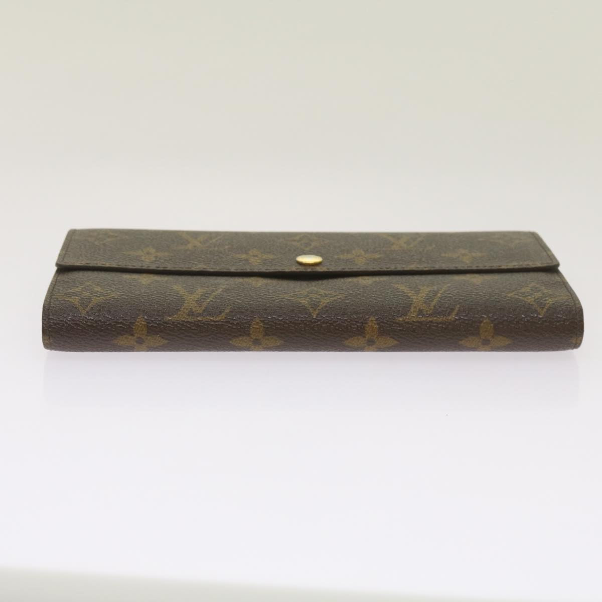 LOUIS VUITTON Monogram Portefeuille Sarah Long Wallet M60531 LV Auth yk11076