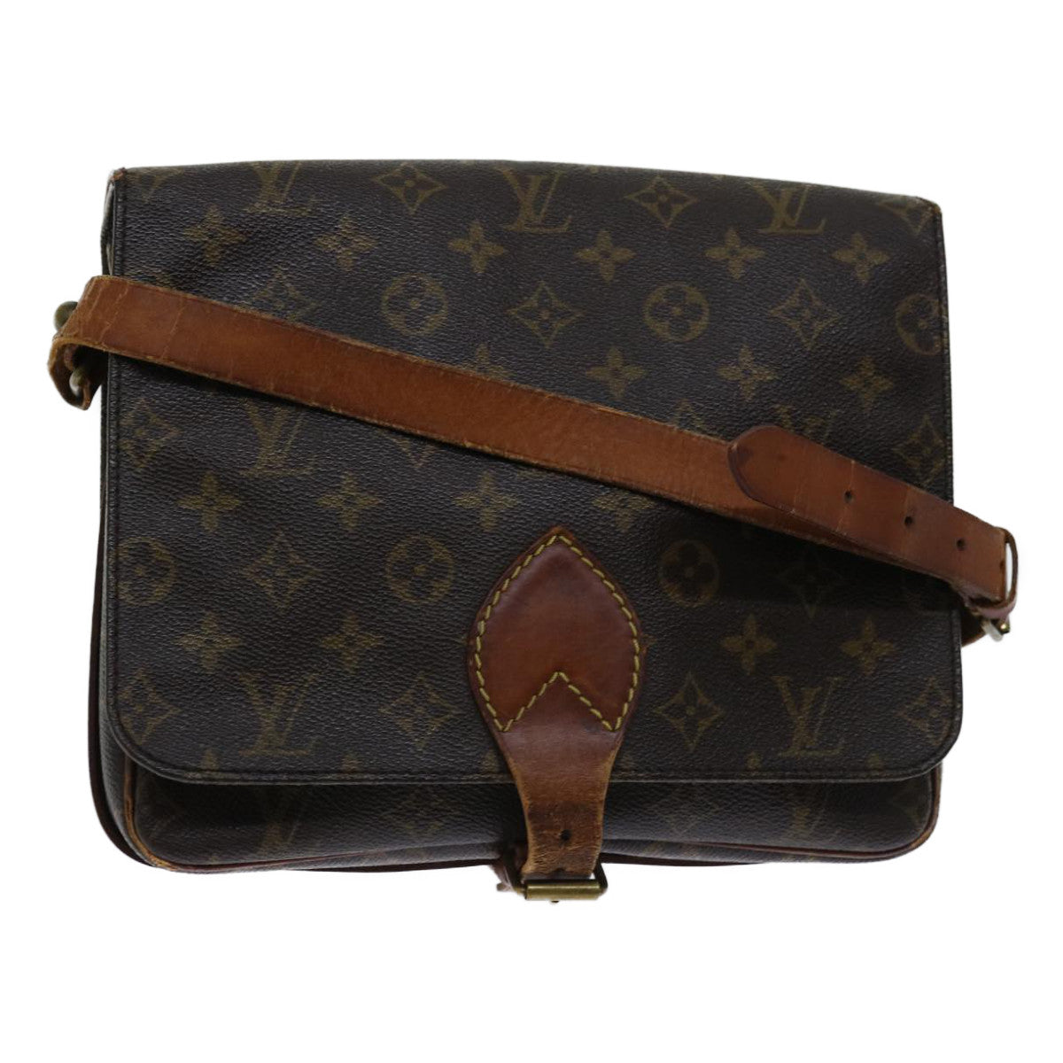 LOUIS VUITTON Monogram Cartouchiere GM Shoulder Bag M51252 LV Auth yk11082