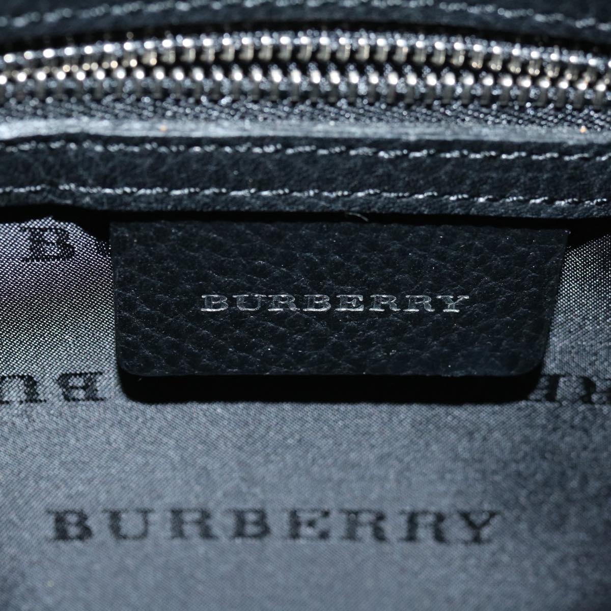 BURBERRY Nova Check Shoulder Bag Nylon Beige Black Auth yk11086