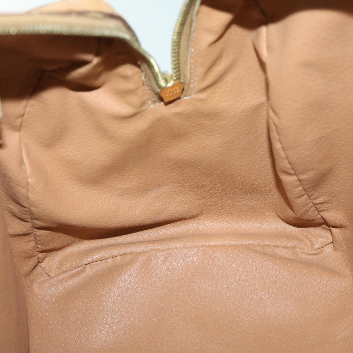 CELINE Macadam Canvas Hand Bag PVC Brown Auth yk11101