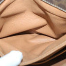 CELINE Macadam Canvas Shoulder Bag PVC Leather Brown Auth yk11104-18