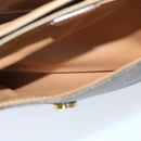 CELINE Macadam Canvas Shoulder Bag PVC Leather Brown Auth yk11104-19