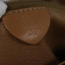 CELINE Macadam Canvas Shoulder Bag PVC Leather Brown Auth yk11104-12