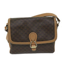 CELINE Macadam Canvas Shoulder Bag PVC Leather Brown Auth yk11104-13