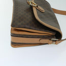 CELINE Macadam Canvas Shoulder Bag PVC Leather Brown Auth yk11104-3