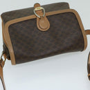 CELINE Macadam Canvas Shoulder Bag PVC Leather Brown Auth yk11104-6