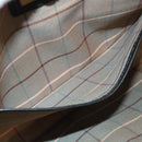 Burberrys Clutch Bag Leather Black Auth yk11126-21