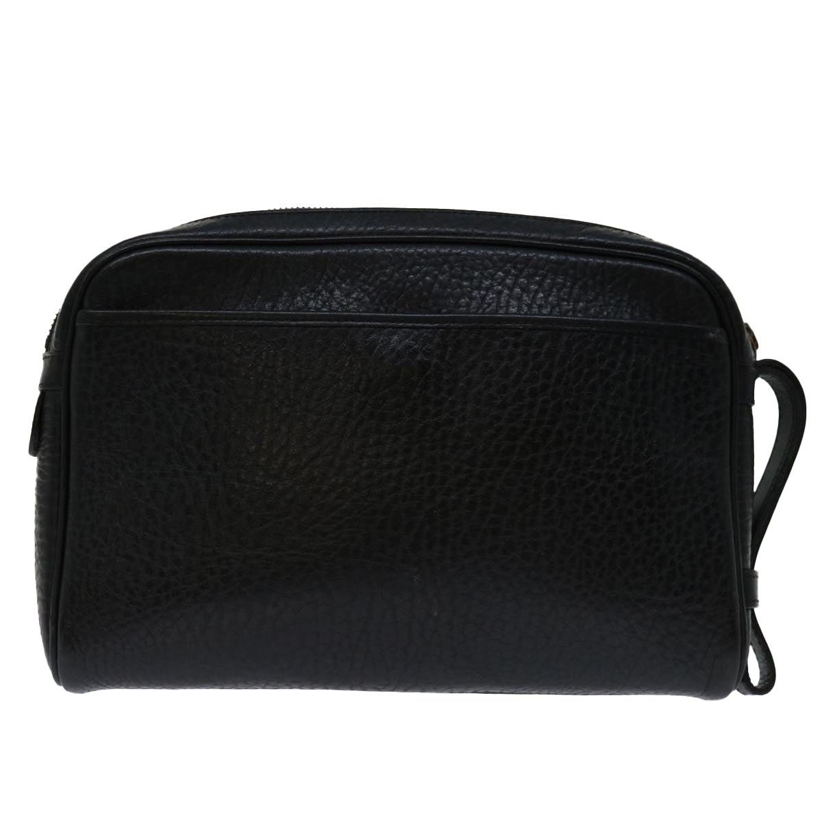 Burberrys Clutch Bag Leather Black Auth yk11126 - 0