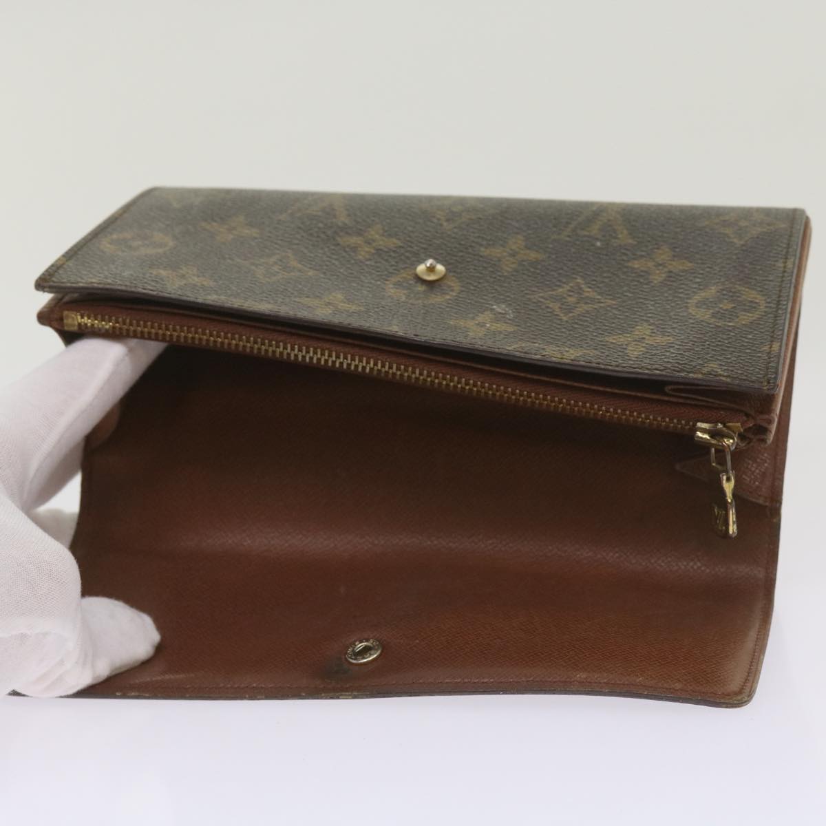 LOUIS VUITTON Monogram Pochette Porte Monnaie Credit Wallet M61725 Auth yk11133