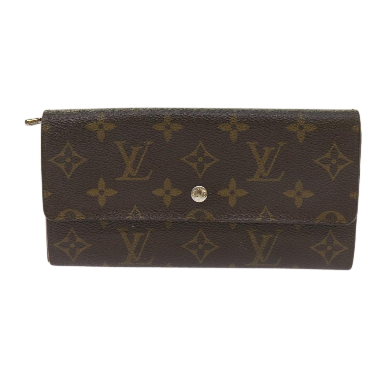 LOUIS VUITTON Monogram Pochette Porte Monnaie Credit Wallet M61725 Auth yk11133