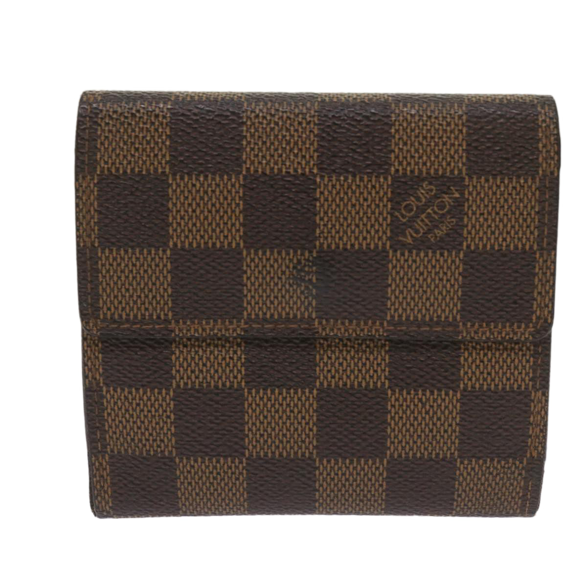 LOUIS VUITTON Damier Ebene Porte Monnaie Billets Cartes N61652 LV Auth yk11135 - 0