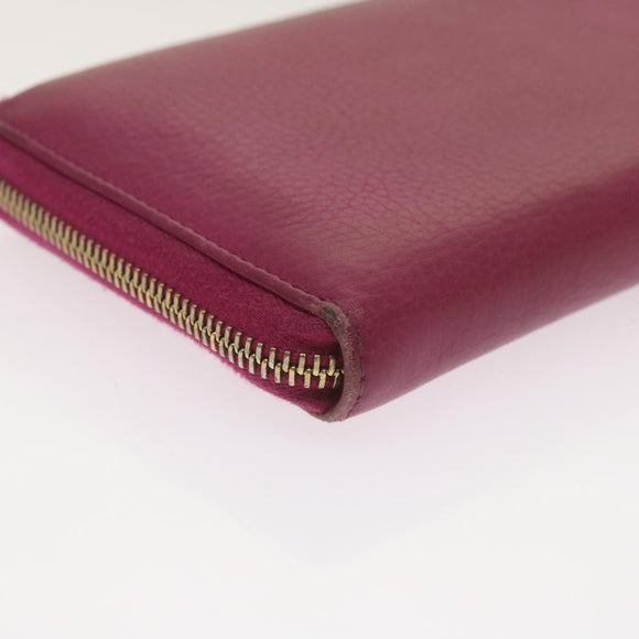 GUCCI Soho Long Wallet Leather Pink 291102 Auth yk11136