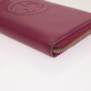 GUCCI Soho Long Wallet Leather Pink 291102 Auth yk11136-7