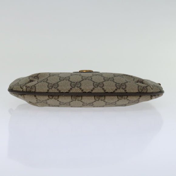 GUCCI GG Supreme Shoulder Bag PVC Beige 904 02 020 Auth yk11138