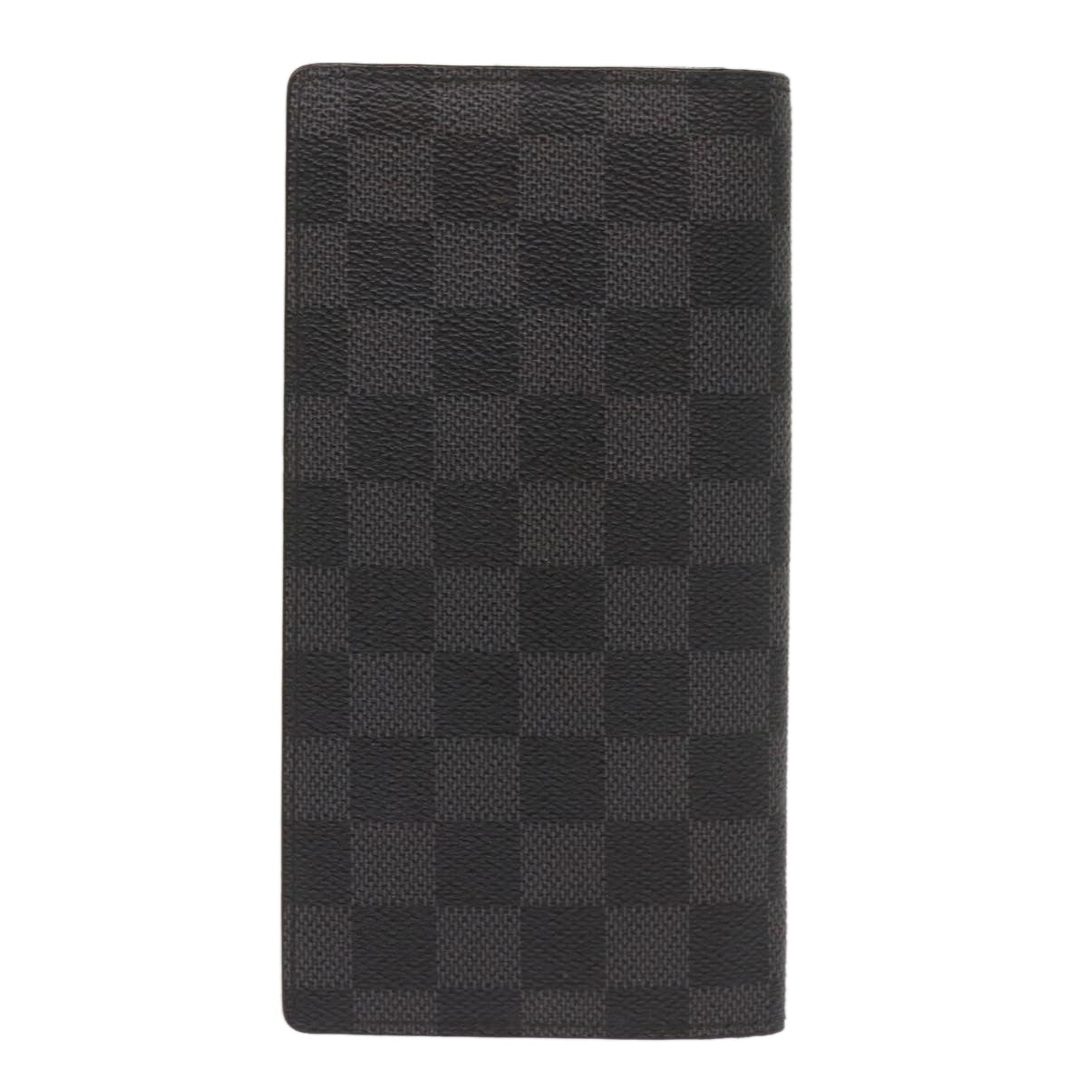 LOUIS VUITTON Damier Graphite Porte Feuille Braza Wallet N63254 LV Auth yk11140 - 0