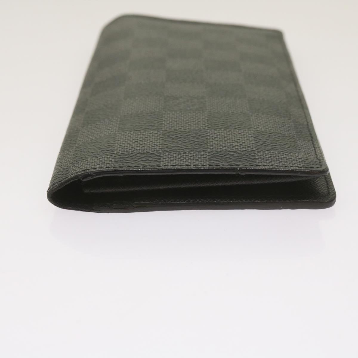 LOUIS VUITTON Damier Graphite Porte Feuille Braza Wallet N63254 LV Auth yk11140