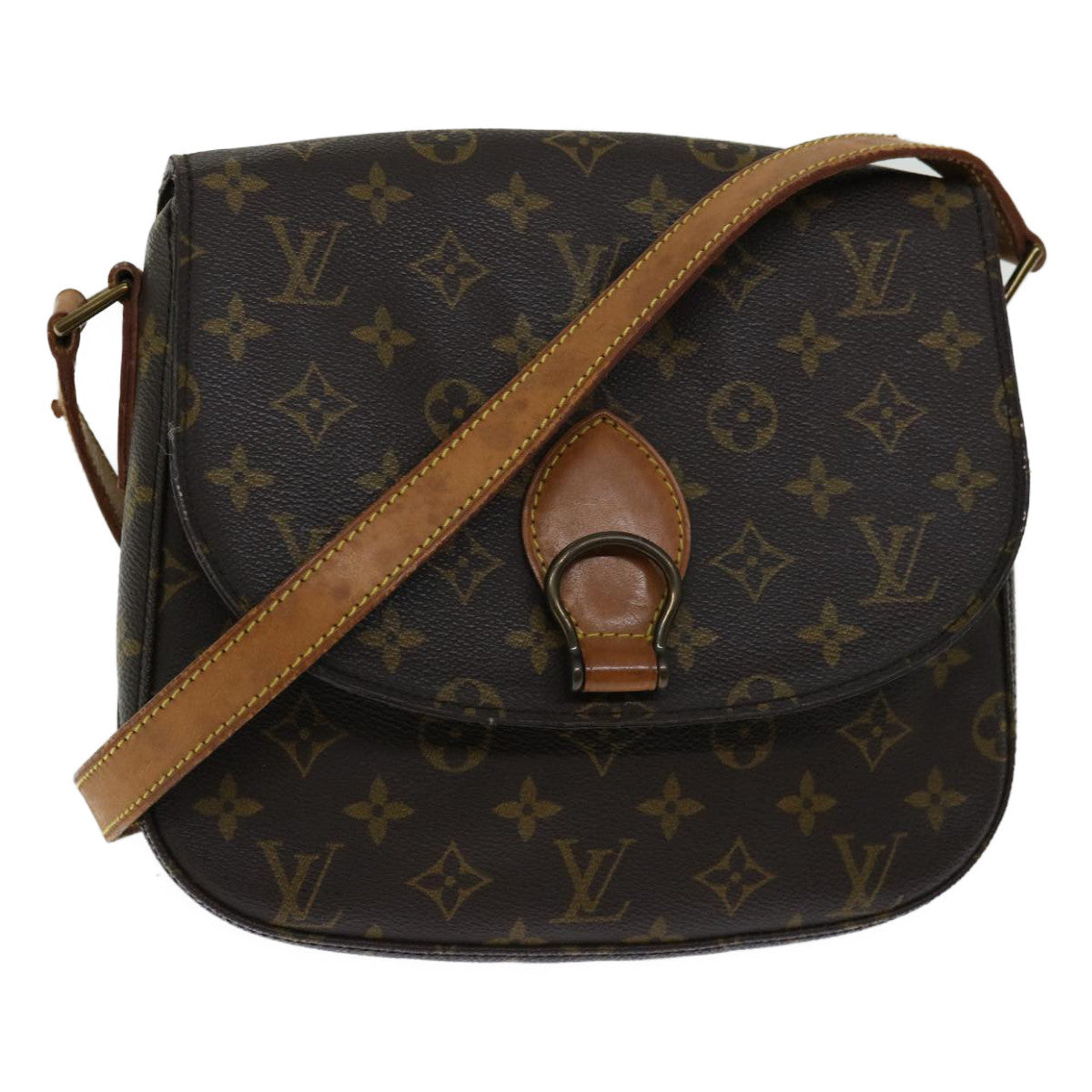 LOUIS VUITTON Monogram Saint Cloud GM Shoulder Bag M51242 LV Auth yk11154