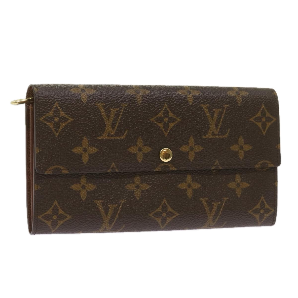 LOUIS VUITTON Monogram Pochette Porte Monnaie Credit Wallet M61725 Auth yk11162