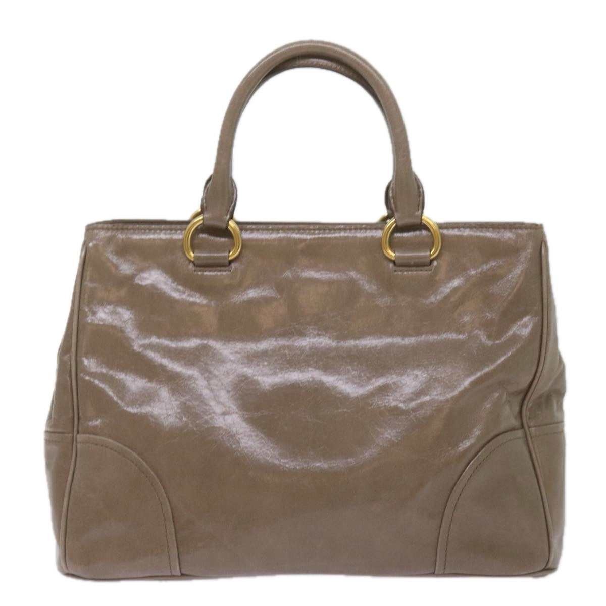 Miu Miu Hand Bag Leather Beige Auth yk11166 - 0
