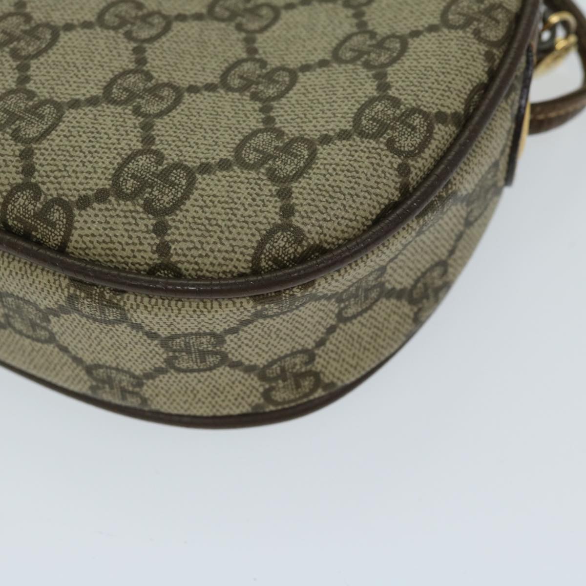 GUCCI GG Supreme Web Sherry Line Shoulder Bag Beige 007 754 6112 Auth yk11168