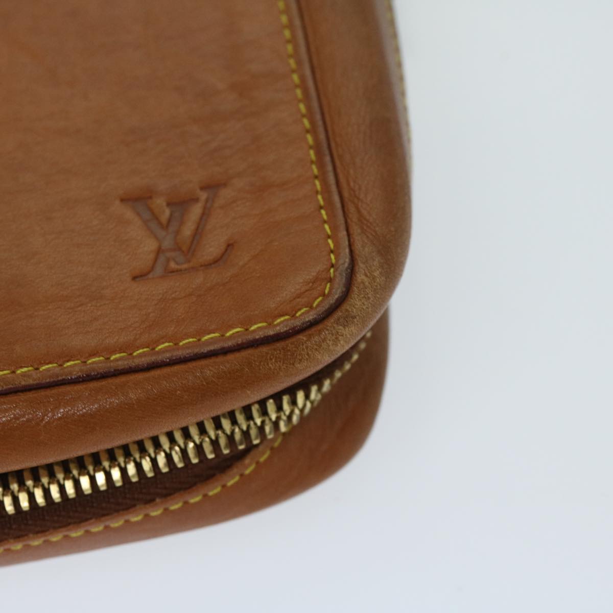 LOUIS VUITTON Nomad Travel Case SPO Beige LV Auth yk11171