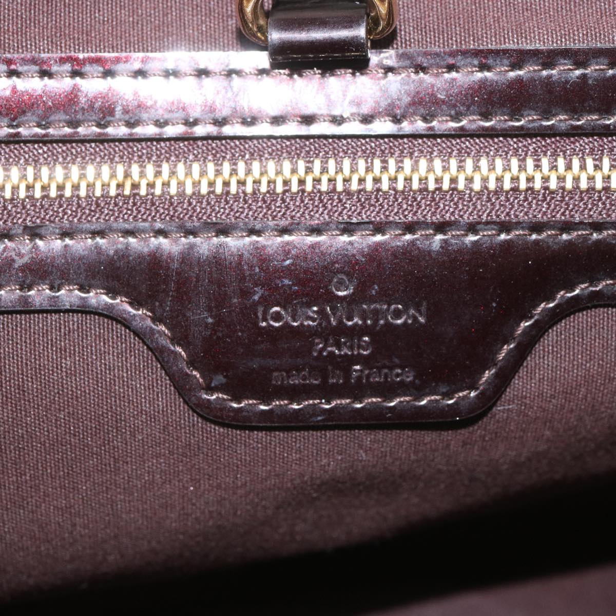 LOUIS VUITTON Monogram Vernis Wilshire PM Hand Bag Amarante M93641 Auth yk11193
