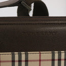 BURBERRY Nova Check Shoulder Bag Canvas Beige Auth yk11223-17
