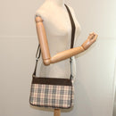 BURBERRY Nova Check Shoulder Bag Canvas Beige Auth yk11223-23
