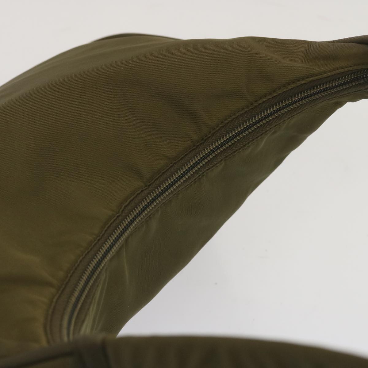 PRADA Shoulder Bag Nylon Khaki Auth yk11224