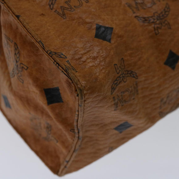 MCM Vicetos Logogram Clutch Bag PVC Brown Auth yk11233