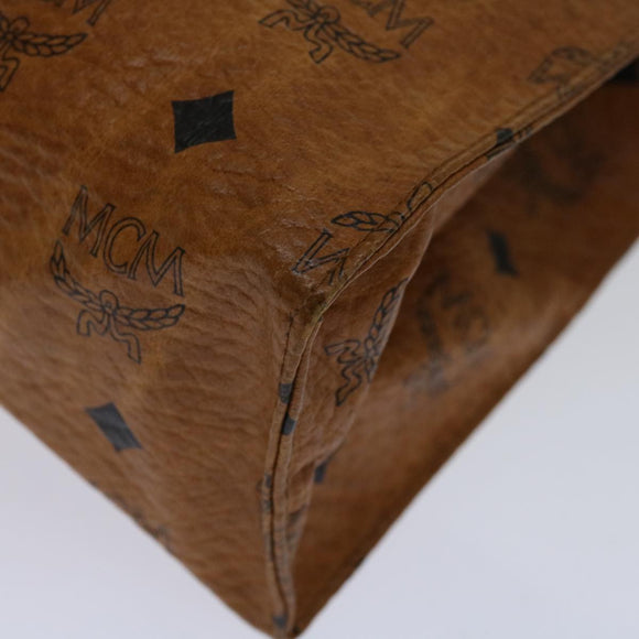 MCM Vicetos Logogram Clutch Bag PVC Brown Auth yk11233