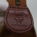 MCM Vicetos Logogram Clutch Bag PVC Brown Auth yk11233-9