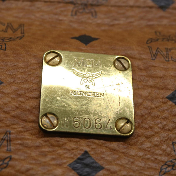 MCM Vicetos Logogram Clutch Bag PVC Brown Auth yk11233