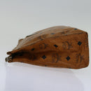 MCM Vicetos Logogram Clutch Bag PVC Brown Auth yk11233-3