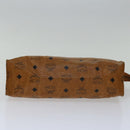 MCM Vicetos Logogram Clutch Bag PVC Brown Auth yk11233-7