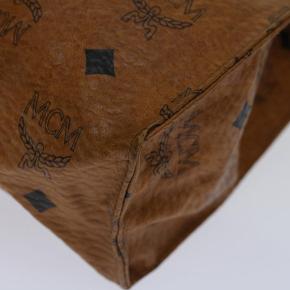 MCM Vicetos Logogram Clutch Bag PVC Brown Auth yk11233