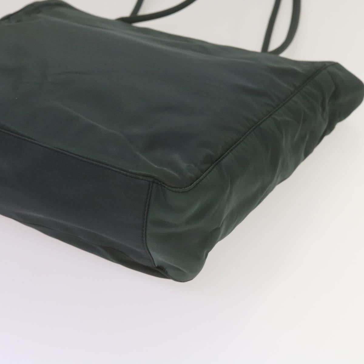 PRADA Tote Bag Nylon Green Auth yk11239