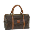 CELINE Macadam Canvas Boston Bag PVC Brown Auth yk11253-1