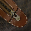 CELINE Macadam Canvas Boston Bag PVC Brown Auth yk11253-18