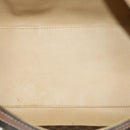 CELINE Macadam Canvas Boston Bag PVC Brown Auth yk11253-11