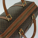 CELINE Macadam Canvas Boston Bag PVC Brown Auth yk11253-6