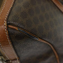 CELINE Macadam Canvas Boston Bag PVC Brown Auth yk11253-7