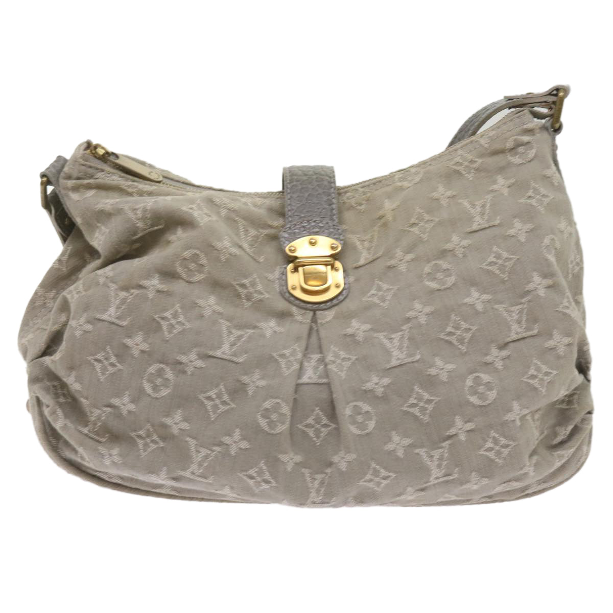 LOUIS VUITTON Monogram Denim Slytree Shoulder Bag Gris M45834 LV Auth yk11257