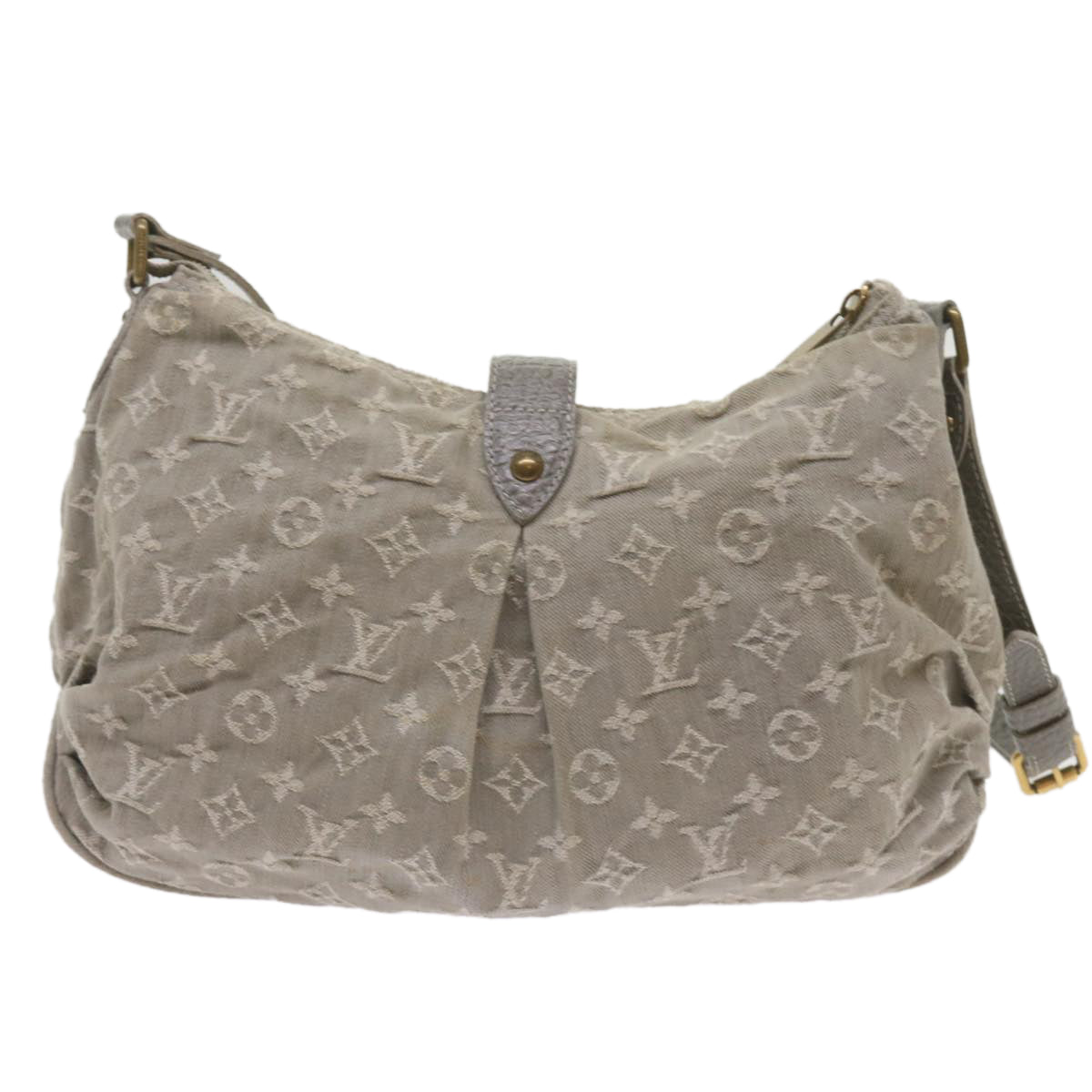 LOUIS VUITTON Monogram Denim Slytree Shoulder Bag Gris M45834 LV Auth yk11257 - 0