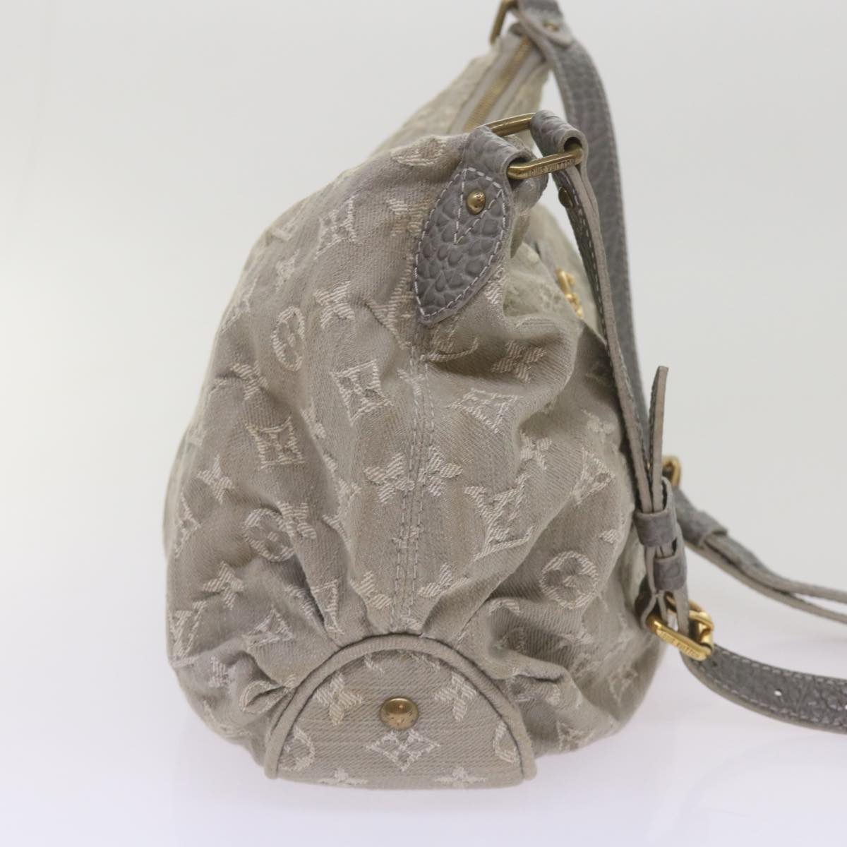 LOUIS VUITTON Monogram Denim Slytree Shoulder Bag Gris M45834 LV Auth yk11257