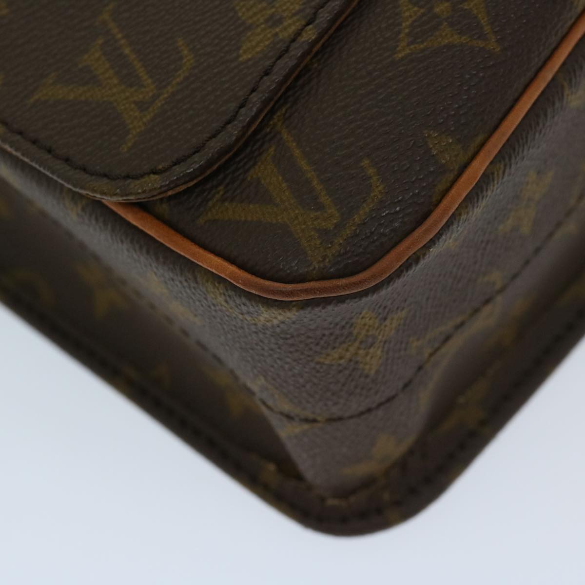 LOUIS VUITTON Monogram Cartouchiere GM Shoulder Bag Vintage M51252 Auth yk11266